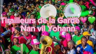 Tirailleurs de la garde🩷💚 🎠 ki tap boule ville léogane 2em weekend sezon rara 2024 [upl. by Lindbom258]