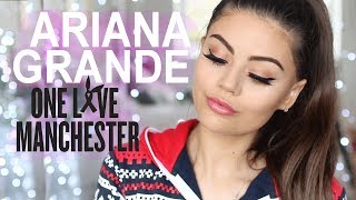 ARIANA GRANDE ONE LOVE CONCERT GET THE LOOK MAKEUP TUTORIAL [upl. by Enoval391]