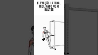 elevação lateral inclinado com halter [upl. by Constance]