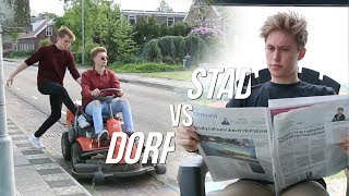 LEVEN IN EEN STAD vs IN EEN DORP [upl. by Ybreh]