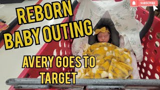 Reborn Baby Outing Fun Day 😊  Avery Goes Shopping With Me At Target 🛒🛍 rebornbaby [upl. by Tips]