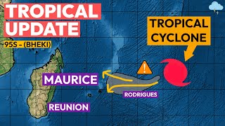 Cyclone Threat for Mauritius amp Reunion [upl. by Ahsoik]