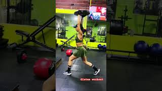 OVERHEAD STATIC LUNGES GLUTES WORKOUT gluteworkouts workout [upl. by Emilio484]