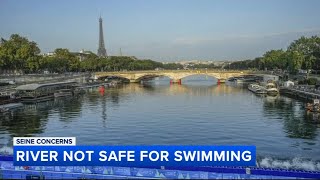 Seine River not safe for Paris Olympics triathlon water tests show [upl. by Elagibba]