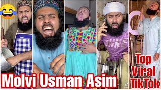 Usman Asim funny tiktok videos 2020 new Molvi Usman Asim  Molvi tiktok latest [upl. by Retxed589]