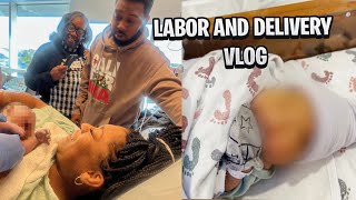 LABOR AND DELIVERY VLOG  THE BIRTH OF OUR SON [upl. by Alyahsat]