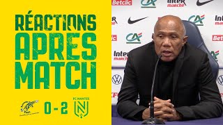 AF Virois  FC Nantes  la réaction dAntoine Kombouaré [upl. by Oynotna301]