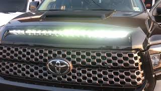 Tundra Platnum nsv light bar  rigid fog lights  AAMP power steps by Nvs audio [upl. by Anabelle]