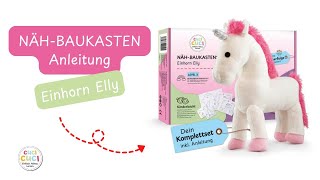 Anleitung für Nähanfänger Einhorn Elly [upl. by Tormoria]