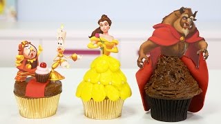 BEAUTY AND THE BEAST CUPCAKES with Disney Magic Kingdoms Game [upl. by Myk]