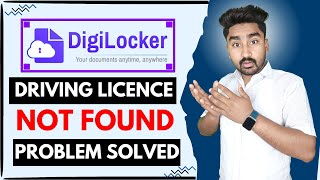 Digilocker Driving License Not Found Problem Solved  How to Issue Driving Licence In Digilocker [upl. by Cotter]