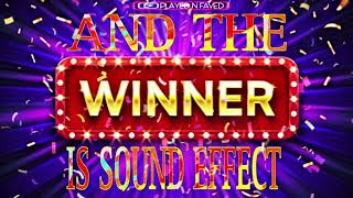 And The Winner Is Sound Effect [upl. by Eenram]