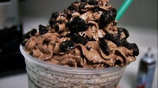 How To Make A Starbucks Mocha Cookie Crumble Frappuccino [upl. by Brandice]