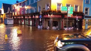 Kenmare in Ireland before hurricane Ophelia pubs bars hotels port travel  holiday [upl. by Rucker]