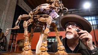 Adam Savage Meets Star Wars New StopMotion Walkers [upl. by Hairas566]