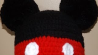 Crochet Mikey Mouse Hat [upl. by Jesse]