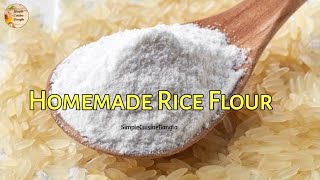 Chaler Guro Recipe  How to make Rice Flour at Home easily  ঘরে চালের গুঁড়ো তৈরির সহজ পদ্ধতি [upl. by Ordnaxela]