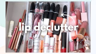 LIP PRODUCT DECLUTTER  My Holy Grails and Some Fails [upl. by Kinghorn515]