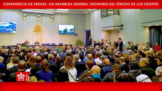 Conferencia de Prensa  XVI Asamblea General Ordinaria del Sínodo 28 de octubre de 2023 [upl. by Takeshi]