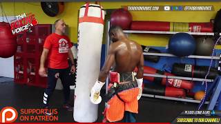 Camp Life Guillermo Rigondeaux Heavy Bag Workout Rigo Doesnt STOP [upl. by Tomchay473]