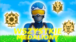 WSZYSTKIE MEDALIONY CHALLENGE W FORTNITE [upl. by Nahum822]