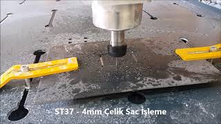 ST37 Kalite Çelik Sac CNC İşlemesi [upl. by Aneladdam]