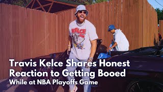 Exclusive Travis Kelces JawDropping Response to Unexpected NBA Playoff Booing [upl. by Adnerad917]