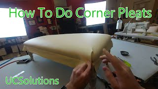 Upholstery for Beginners  How to Finish a Bench Seat  Tricky Corner Pleats Made Simple [upl. by Sipple]