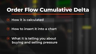 How to use the Order Flow Cumulative Delta in NinjaTrader Desktop  NinjaTrader QuickTips [upl. by Dianuj]