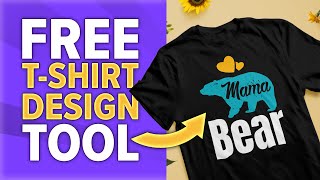 Create Profitable Tshirt Designs with this FREE amp EASY Tool Perfect for Beginners [upl. by Elatnahs]