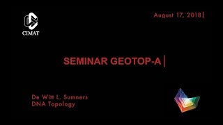 GEOTOPA SEMINAR De Witt L Sumners DNA Topology August172018 [upl. by Ruthie574]