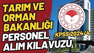 20244 TARIM VE ORMAN BAKANLIĞI PERSONEL ALIM KILAVUZU AÇIKLANDI TERCİHLER BAŞLADI 5 BİN 500 ATAMA [upl. by Howund]