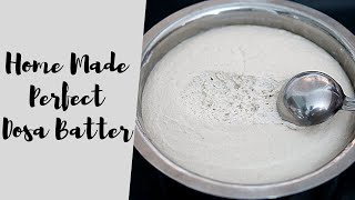 పర్ఫెక్ట్ దోస పిండి Perfect Dosa Batter Recipe Telugu [upl. by Anneyehc]