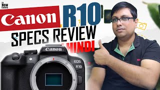 Canon R10 Specs Review Hindi [upl. by Auop427]