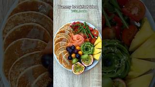 Рецепт СОЛЕНИХ СИРНИХ ПАНКЕЙКІВ є у мене в інстаграмі  healthyfood breakfast recipe food [upl. by Pattani421]