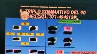 90 SUPER TRIPLA FIGURALE  AMBO UNICO 🍀🍀🍀 INFO WHATSAPP CELL 3714942134 [upl. by Arrim]