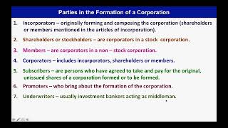 Corporation Definition Attributes Classifications Kinds of Shares Share Capital vid251 [upl. by Harraf]