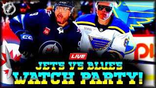 🔴 Winnipeg Jets vs St Louis Blues LIVE Watch Party [upl. by Evander]