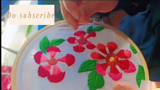 stem stitch hand embroidery [upl. by Arriaet246]