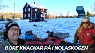 Torp och Motorladdad långweekend Snöoväder ATV biltema plog Ockelbo 6000 sladdfix Suzuki TS50x [upl. by Pincus]