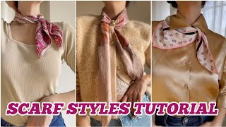 Scarf styles tutorial Scarf fashion Ideas Women fashion Ideas [upl. by Eirruc]