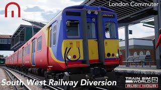 Train Sim World 2  South West Railway Diversion  London Commuter Brighton Mainline [upl. by Oknuj491]