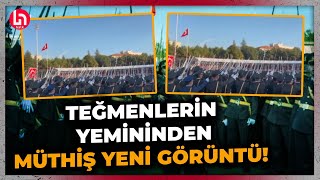 Teğmenlerin yemininden yeni görüntüler ortaya çıktı Aynı anda koşarak kılıçlarını çektiler [upl. by Sabino528]