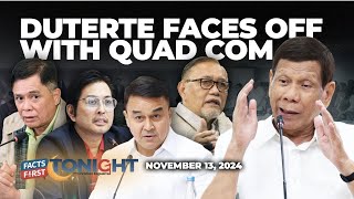 Duterte humarap na sa Quad Committee [upl. by Erodasi]