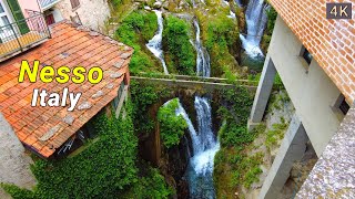 Nesso Italy 🇮🇹  Europes Breathtaking Waterfall Wonderland 4K Walk 2023 [upl. by Lyon]