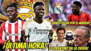 🔥¡ÚLTIMA HORA ¡DAVIES FICHA POR EL MADRID ¡FLORENTINO DA LA ORDEM NOTICIAS DEL RERAL MADRID HOY [upl. by Qidas]