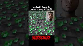 Minecraft Deepslate Emerald Ore World Rarest Ore Moment minecraft shorts [upl. by Alahc]