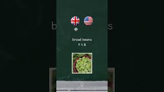 食材表現🥬🇬🇧🇺🇸イギリス英語とアメリカ英語 🧷031 イギリス英語 britishenglish 英会話 [upl. by Fredenburg469]