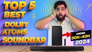 Top 5 Best ‎️‍🔥‎️‍🔥Unbelievable Dolby Atmos Soundbar under 30K40K in 2024  Hindi [upl. by Hedley]