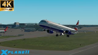 XPlane 11  Plane Takeoff  Landings Compilation 47  4K [upl. by Mairhpe653]